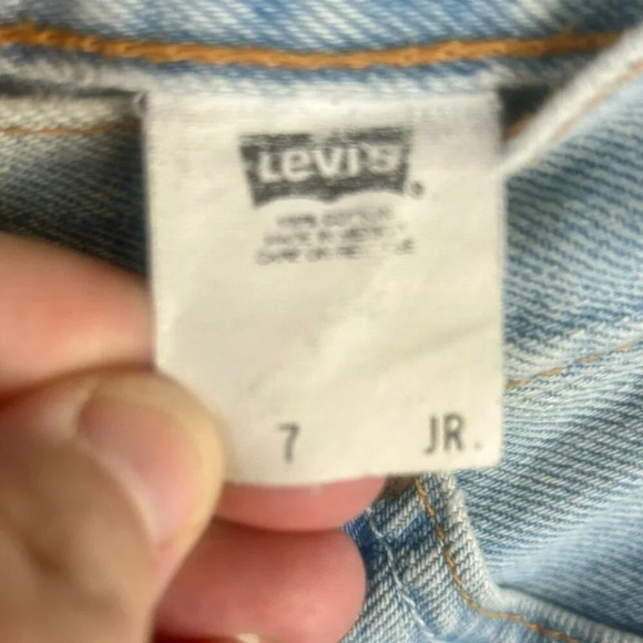 Levi's Light Blue Jean Shorts - Picture 4 of 4